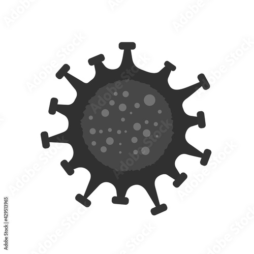 Virus, bacteria, microbe icon. Vector Bacteria sign in flat style. Microbe bacteria icon. Microbe bacteria vector web icon. EPS 10