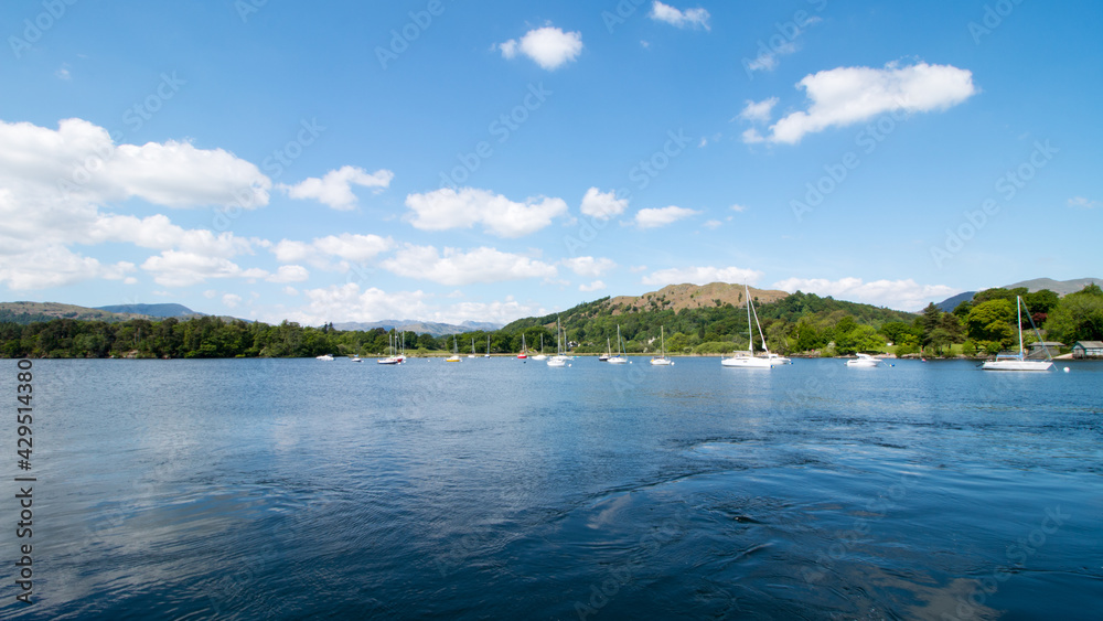The iconic Windermere lake in the UK The iconic Windermere lake in the UK
