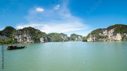 Ha long bay islands in Vietnam