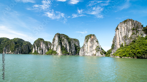 Ha long bay islands in Vietnam