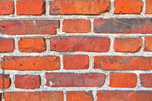 brick wall, brick wall texture, red brick with white mortar
