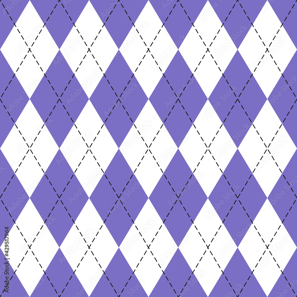 Fototapeta premium Easter Argyle plaid. Pattern Scottish cage