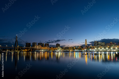 first light cityscape