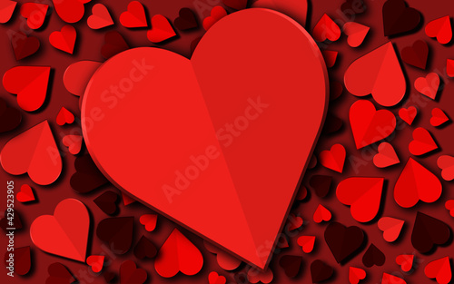Herzen Karte,  Valentinstag Postkarte