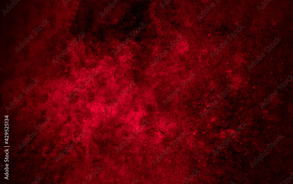 Old wall texture cement black red  background abstract dark color design are light with white gradient background. - obrazy, fototapety, plakaty 
