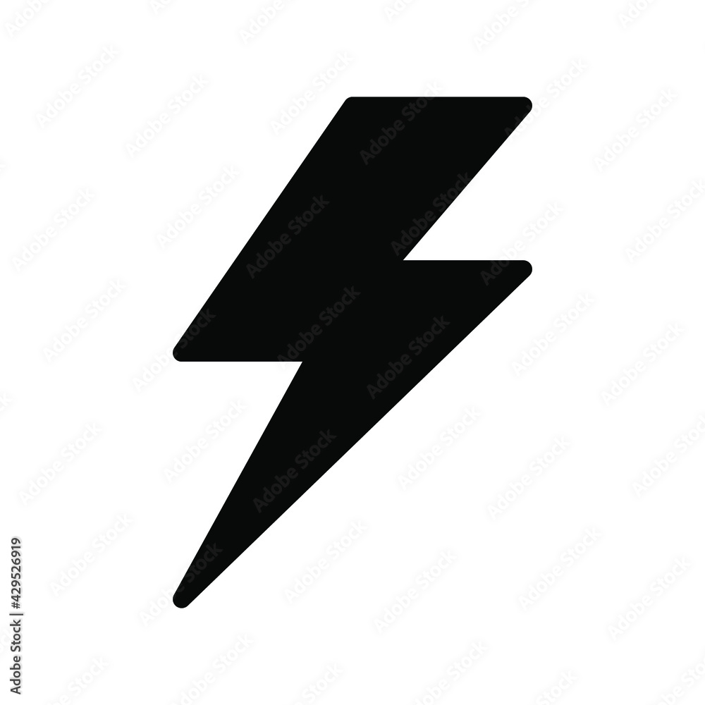 Illustration Vector graphic of lightning icon Illustration Vector graphic of lightning icon