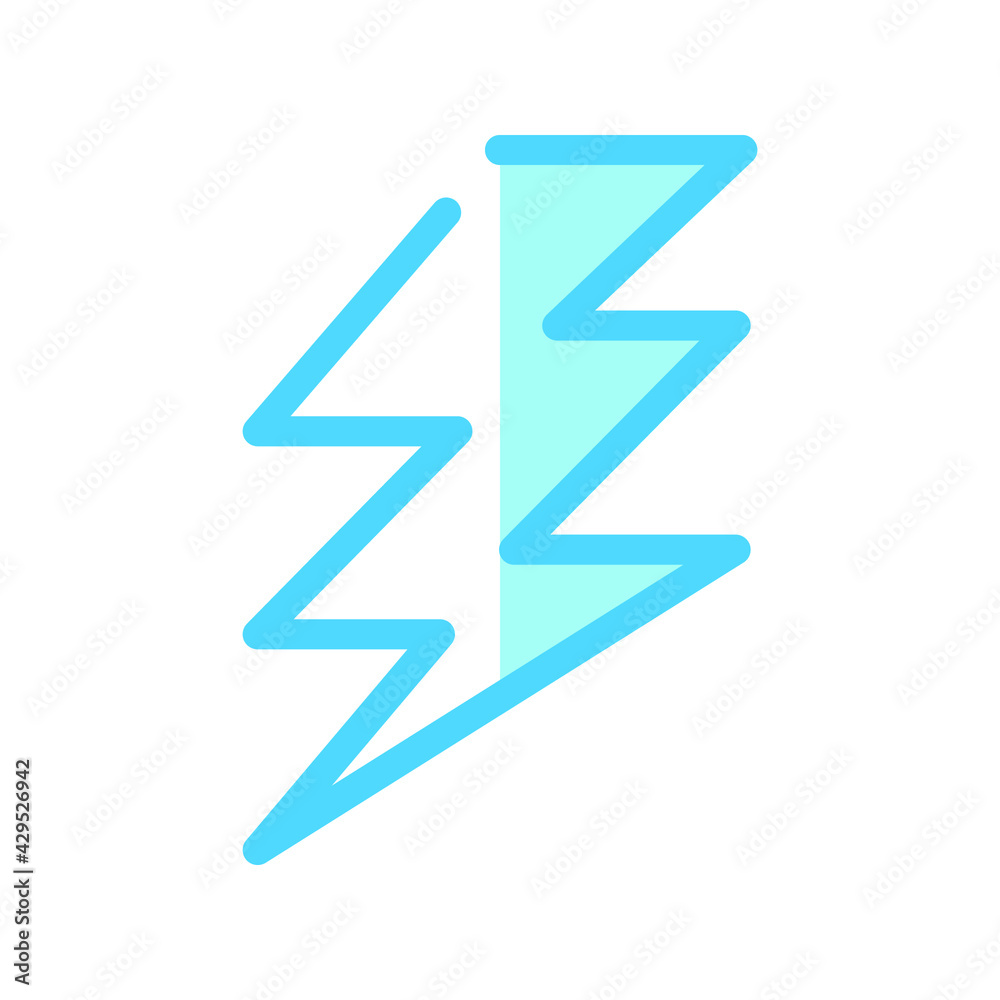 Illustration Vector graphic of lightning icon Illustration Vector graphic of lightning icon
