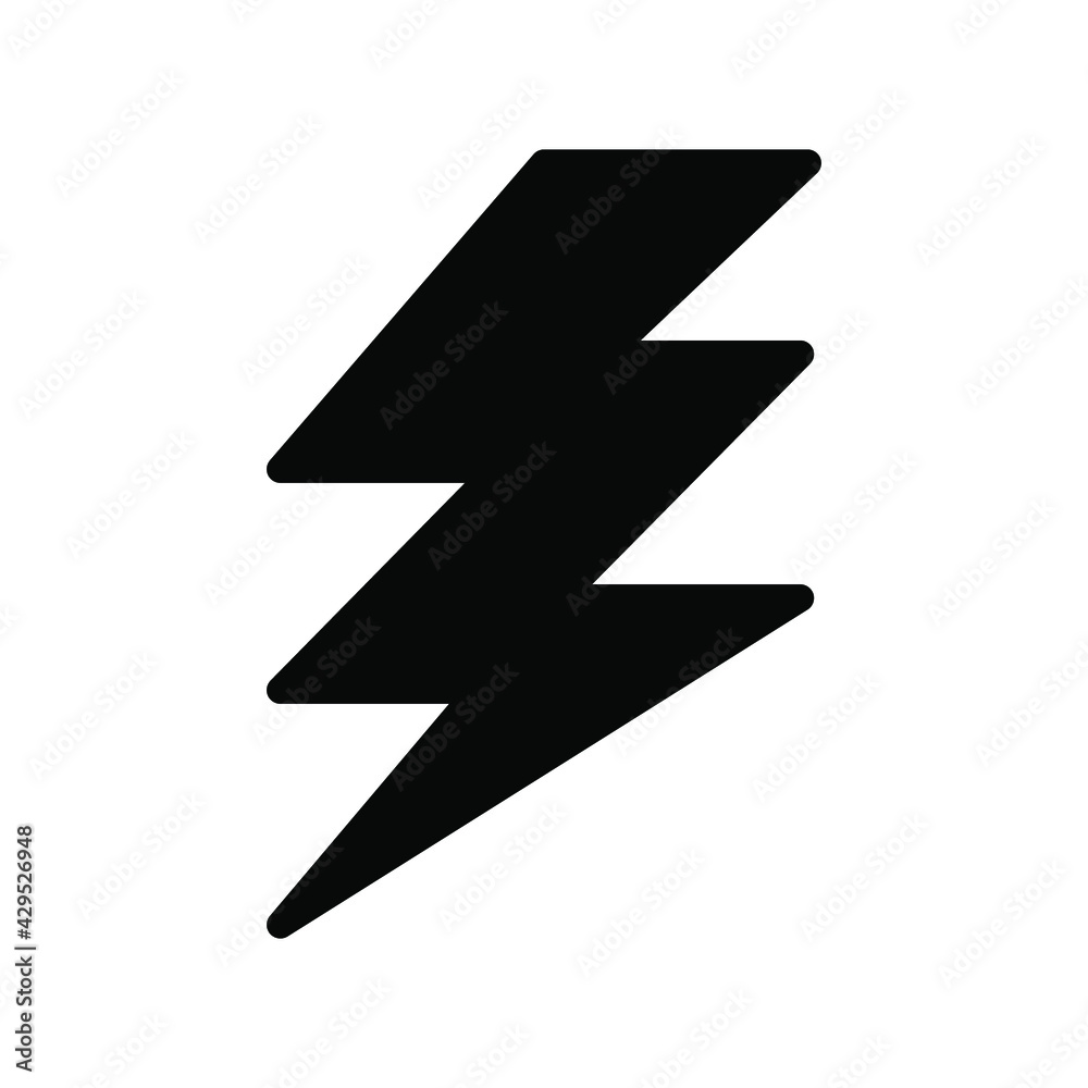 Illustration Vector graphic of lightning icon Illustration Vector graphic of lightning icon