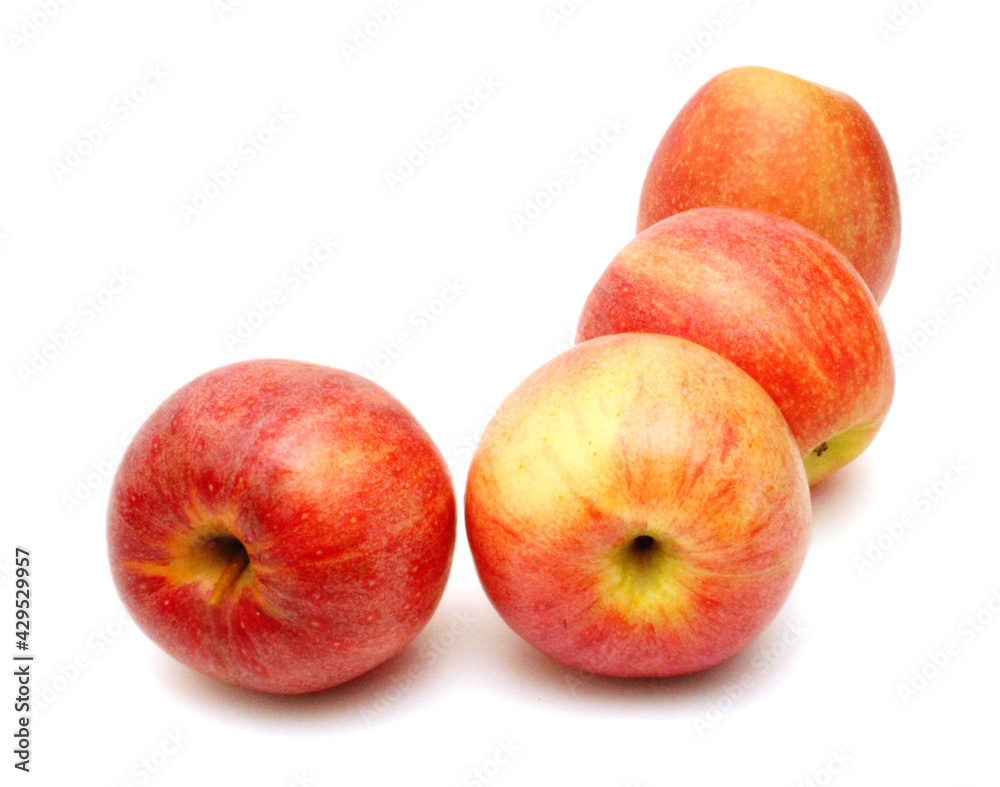 Fresh red apples isolated on white background Fresh red apples isolated on white background