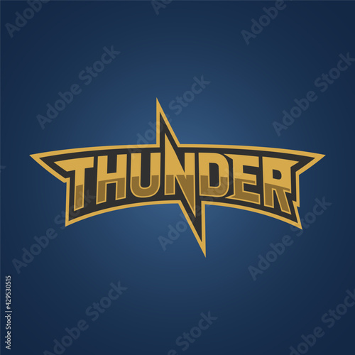 thunder Logo Template. Vector Logos Illustration