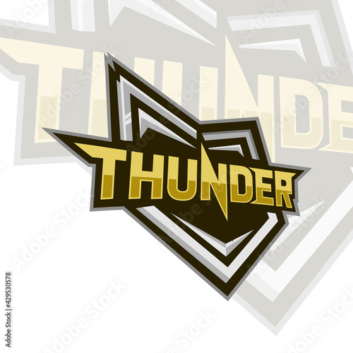 thunder Logo Template. Vector Logos Illustration