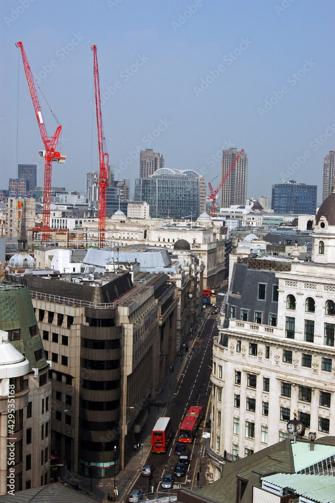 King William Street, City of London, elevated View