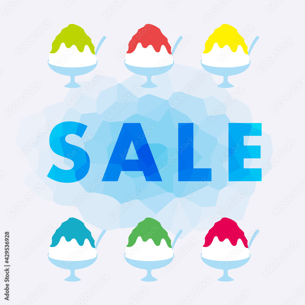summer vector background with Japanese shaved ice dessert for banners, cards, flyers, social media wallpapers, etc. summer vector background with Japanese shaved ice dessert for banners, cards, flyers, social media wallpapers, etc.
