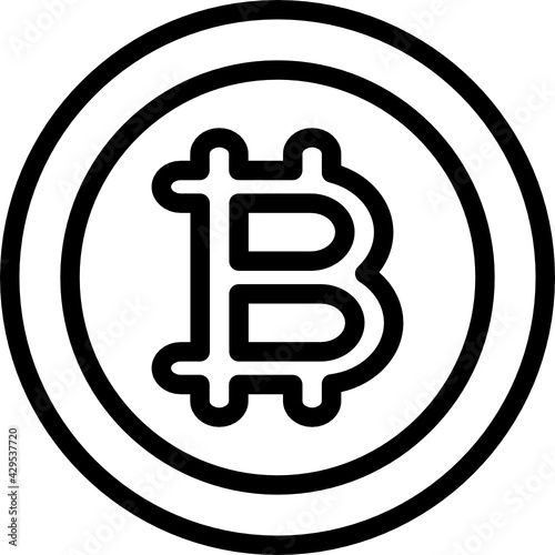 bitcoin icon vector