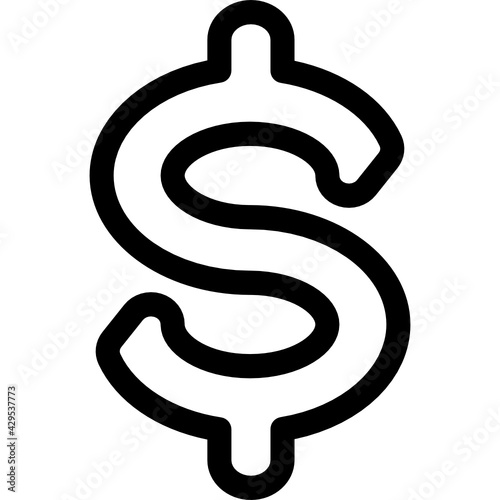 dollar sign icon vector
