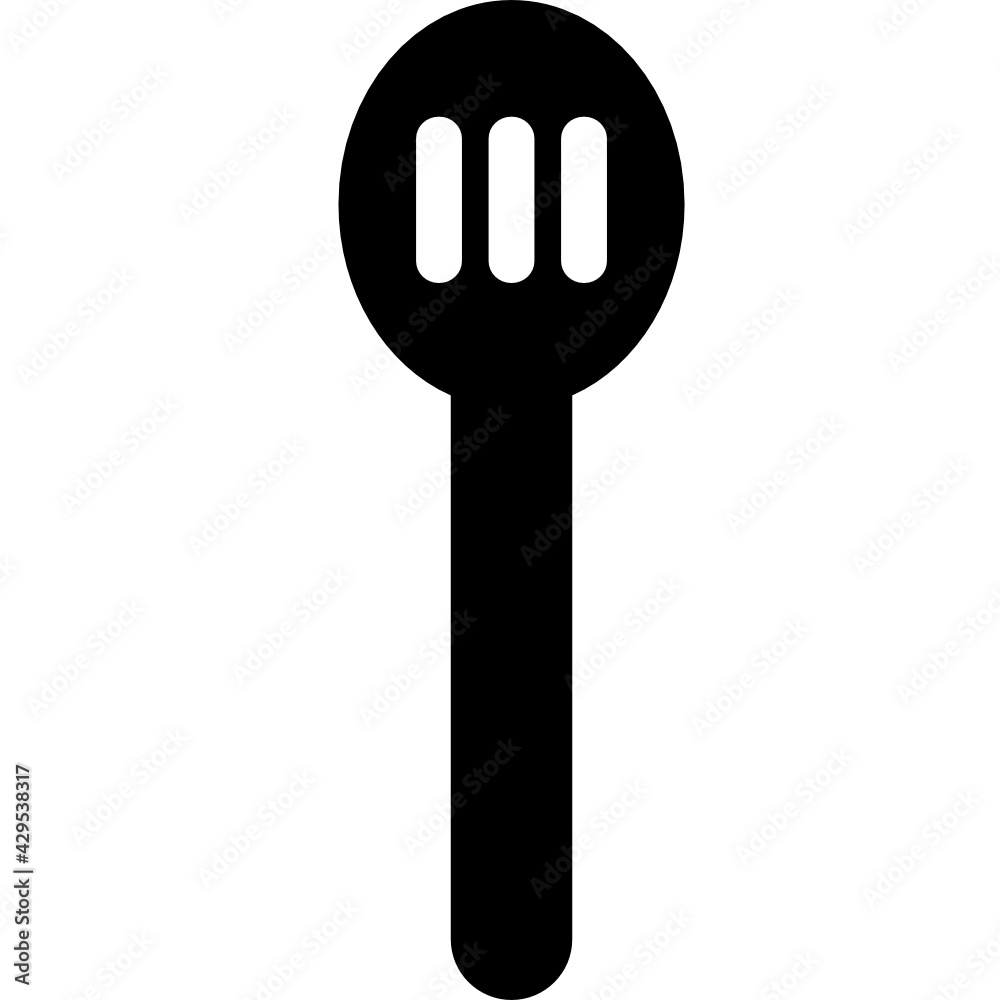 wooden spoon icon vector wooden spoon icon vector