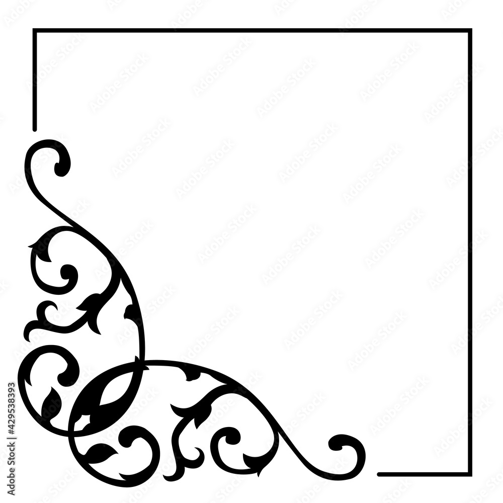floral corner frame vector arabic pattern floral corner frame vector arabic pattern