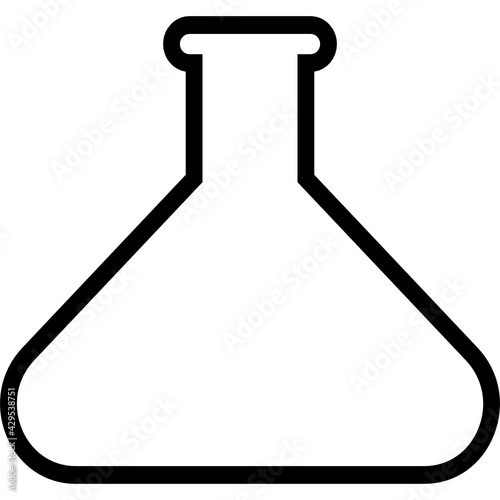 erlenmeyer flask icon vector
