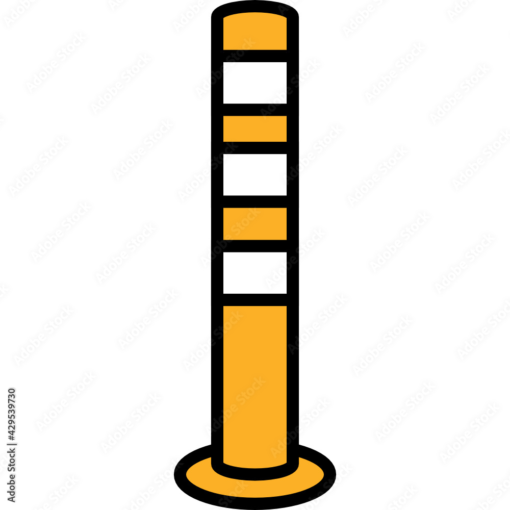 traffic pole icon vector