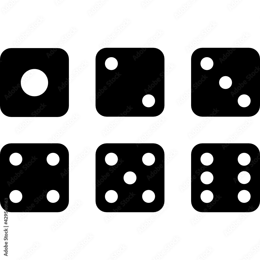 dice icon vector dice icon vector