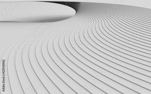 geometric abstract uniform background. 3d render