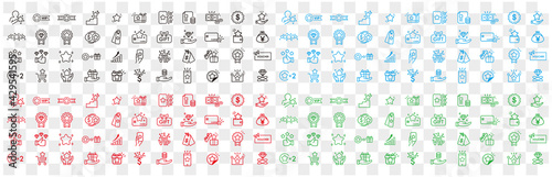 Royalty program line icon set. Included icons as member, VIP, exclusive, diamond, badge, high level and more.