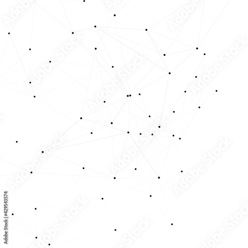 Abstract network dots. Art element. Social network. Line symbol. Low polygon. Digital science technology concept. Abstract background wallpaper