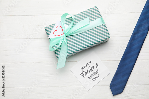 Male necktie with greeting ...