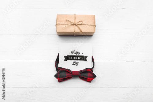 Male bowtie with greeting c...