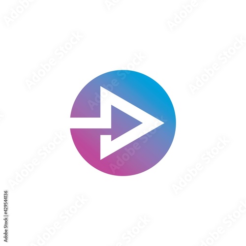 Free Download play button arrow  icon vector illustration design - GFXLoad