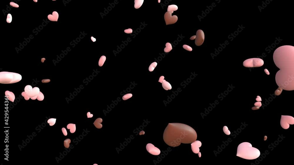 Heart shape confetti.
On black background.
Loopable abstract animation. Heart shape confetti.
On black background.
Loopable abstract animation.