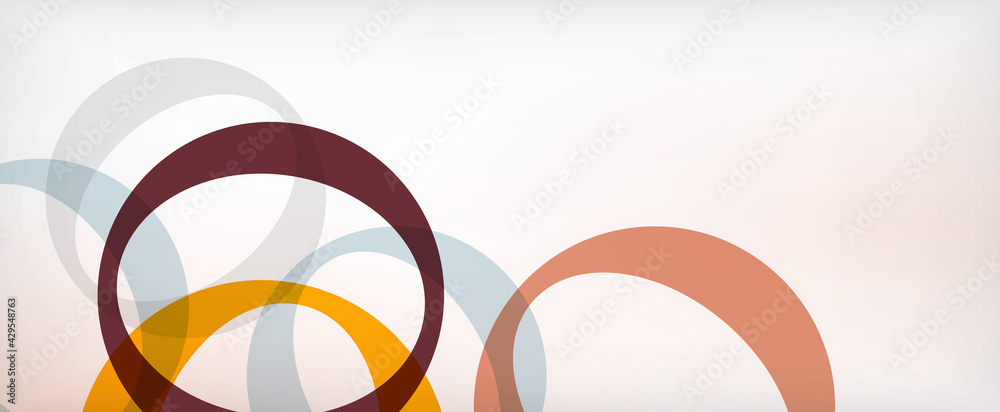 Ring geometric shapes, o letter repetition wallpaper. Abstract background for business or technology presentations, internet posters or web brochure covers Ring geometric shapes, o letter repetition wallpaper. Abstract background for business or technology presentations, internet posters or web brochure covers