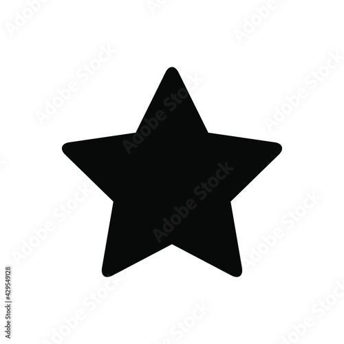 Star icon vector graphic illustration