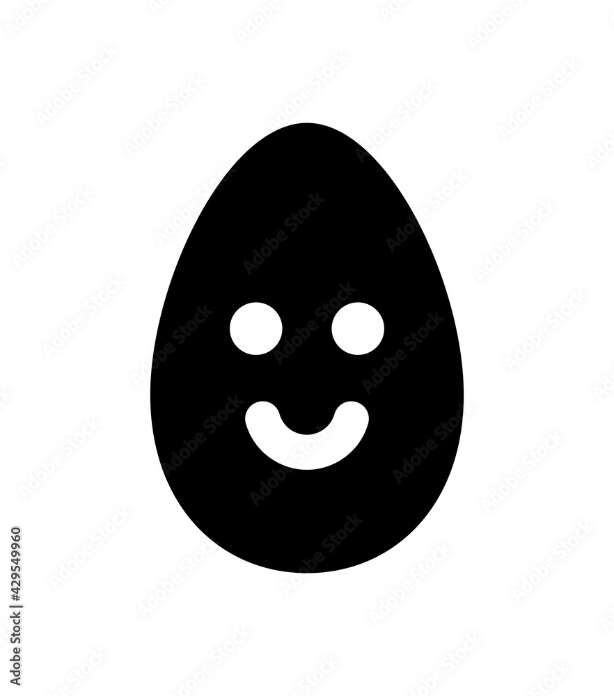Obraz premium Happy smiley egg for good health vector.