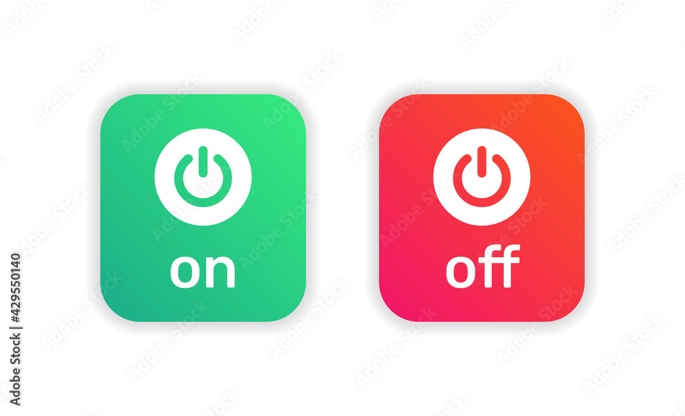 Power on off vector icon. Power on off vector icon.