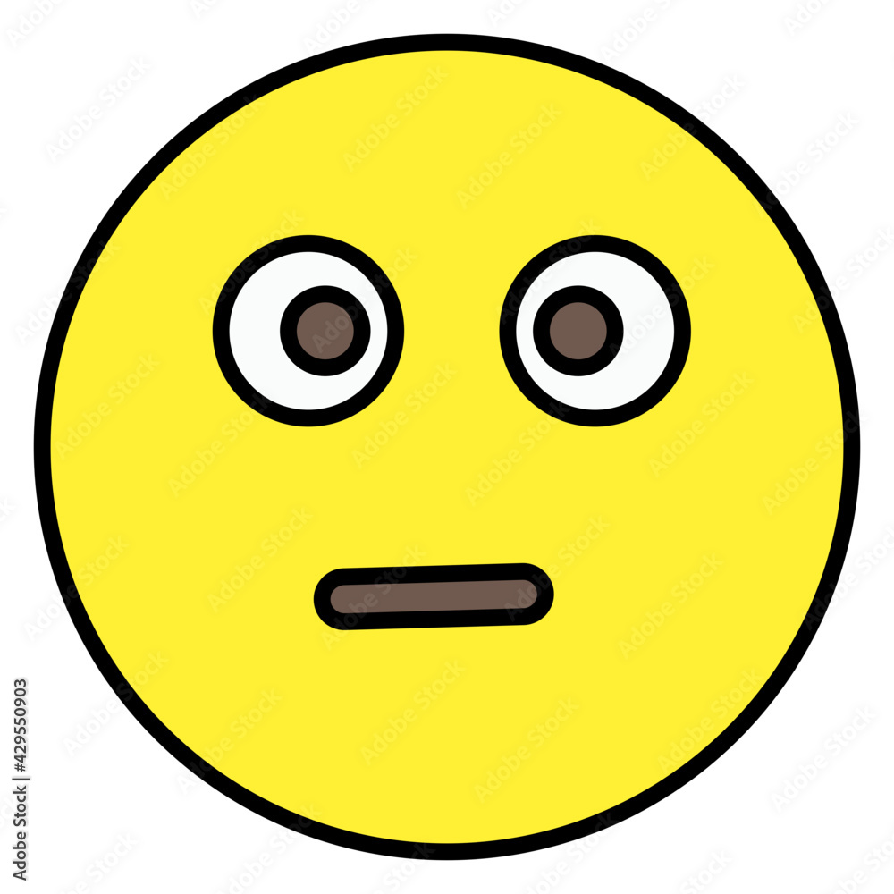 Fototapeta premium A modern style icon of emoji 