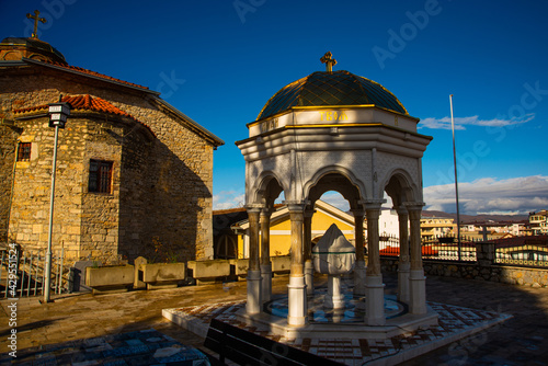 OHRID, NORTH MACEDONIA: Church Mother of God at Kamensko or Sv. Bogorodica in the historical center of Ohrid. photo