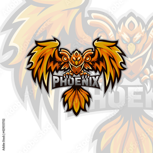 Phoenix Vector Illustration for an Esports Team or Group