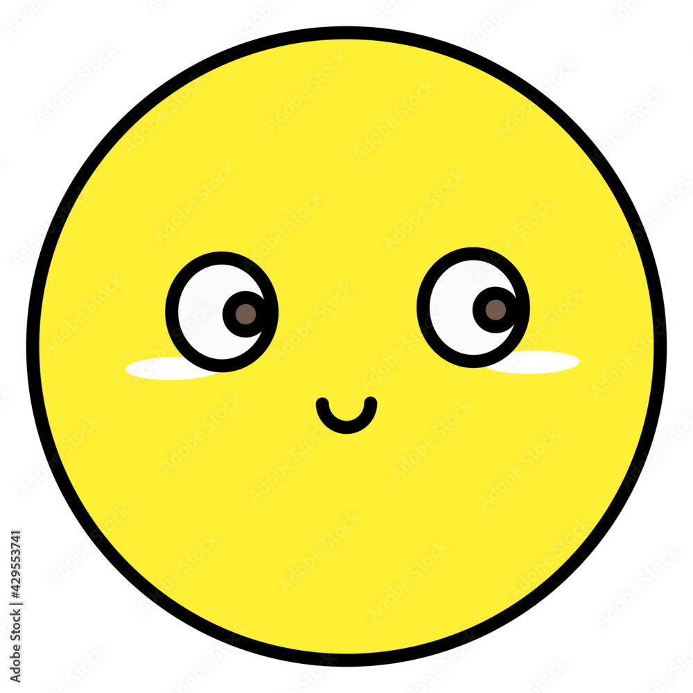 Flat design icon of rolling eyes emoticon Flat design icon of rolling eyes emoticon