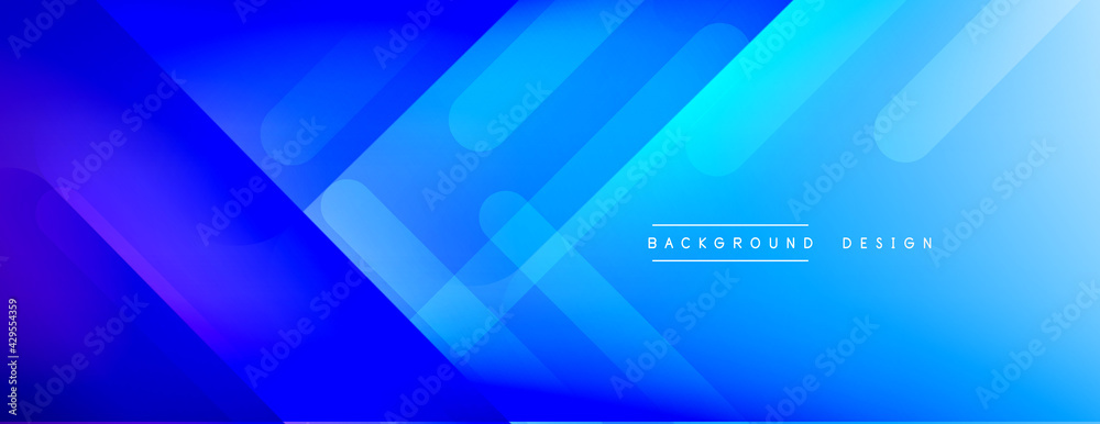Fototapeta premium Dynamic lines abstract background. 3D shadow effects and fluid gradients. Modern overlapping forms