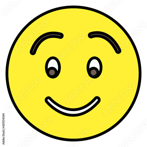 An editable design icon of frowning emoji 