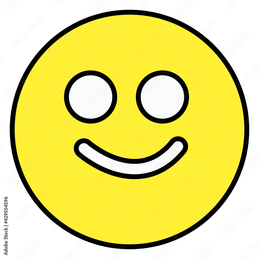 Fototapeta premium A trendy vector design of cute emoji