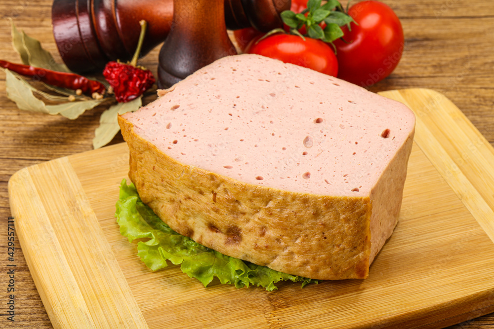 Homemade baked traditional meat loaf Homemade baked traditional meat loaf