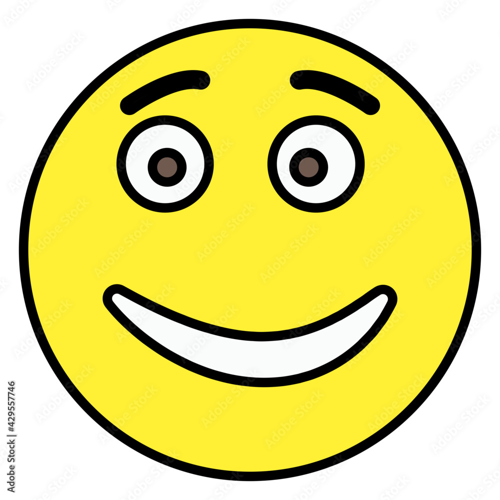 
A creative design icon of laughing emoji 

