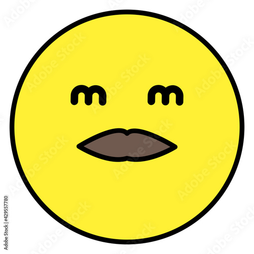 A creative design icon of expression face 