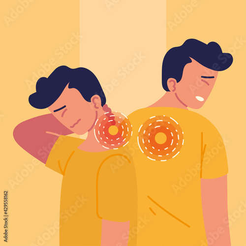 men with back pain