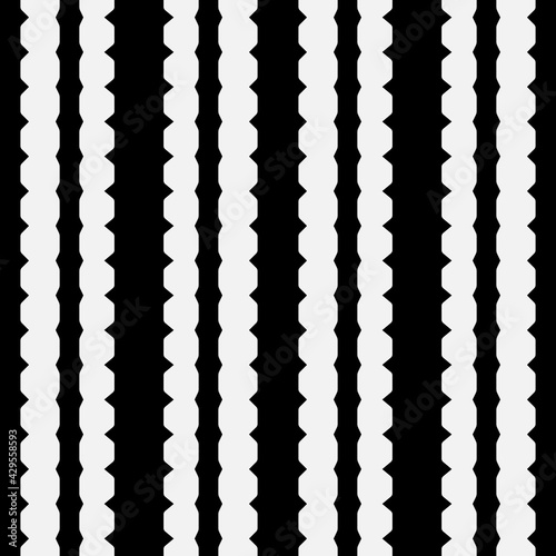 Barbed vertical pattern. Seamless barbed lines ornament. Vector.