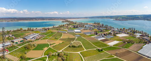 Blick über die Insel Reichenau im Bodensee photo