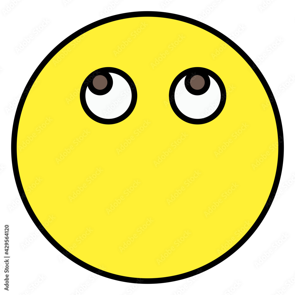 Emoticon with no mouth, mouthless emoji or no words Emoticon with no mouth, mouthless emoji or no words