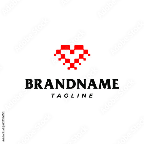 love data pixel logo